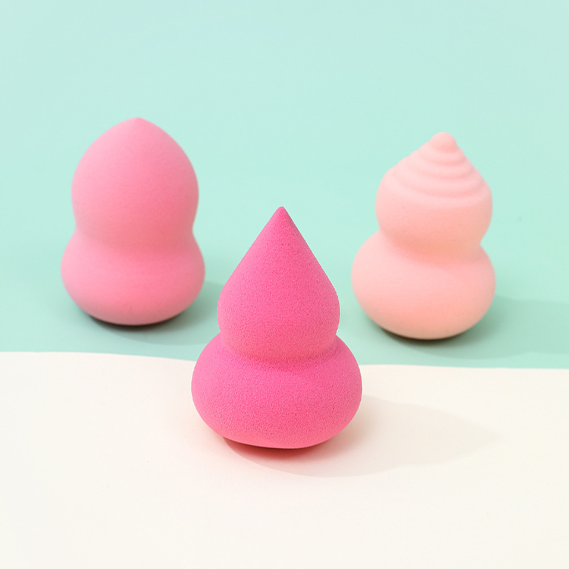 Huevo de maquillaje de belleza transfronterizo personalizado de fábrica, huevo de maquillaje sin látex, sin gotitas de agua, huevo de esponja de maquillaje en forma de calabaza
