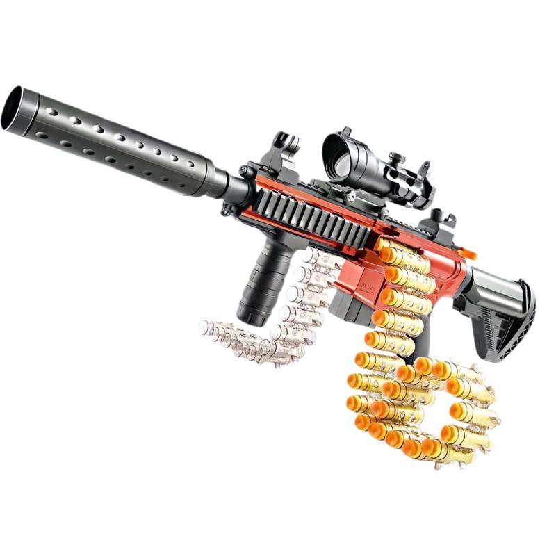 Manual M416 pistola de bala suave eléctrica, pistola de juguete para niños, ametralladora de simulación para niños, pistola de juguete