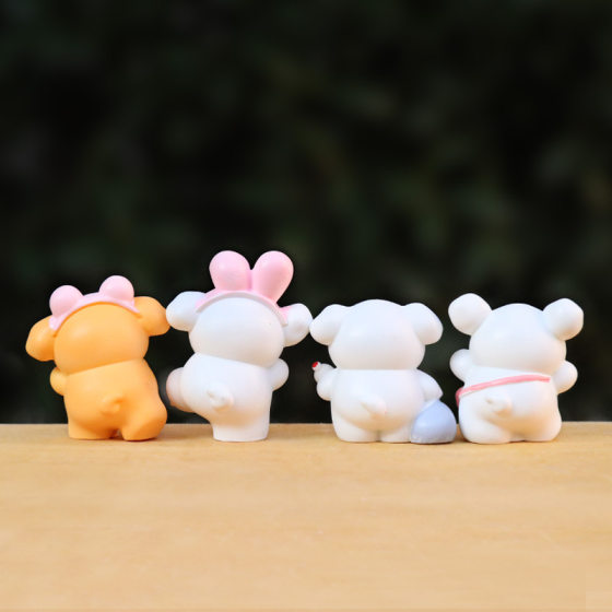Happy Series Line Puppy Handmade Blind Bag Small Toy Micro Landscape Desktop Decoration Creative Birthday Gift