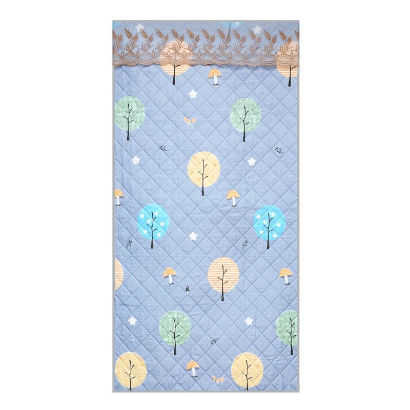 X5L Thickeneded Whole Piece Cotton Door Curtain to Prevent Cold and Heattech in Winter, Thickeneded Bedroom Dormitory Windproof and Punch-Free Double-Sided Fabric