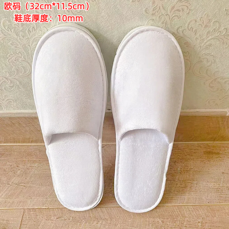 10 pares de pantuflas desechables, pantuflas de hospitalidad, casa de familia, hotel, viaje, hombres y mujeres portátiles, suela gruesa, primavera y verano