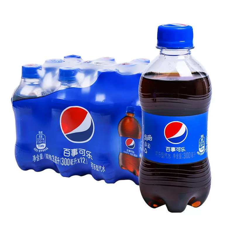 【Многоскладская доставка】Pepsi Cola/Без сахара/Китайская-Meinianda 300мл*6/12 бутылок от источника завода