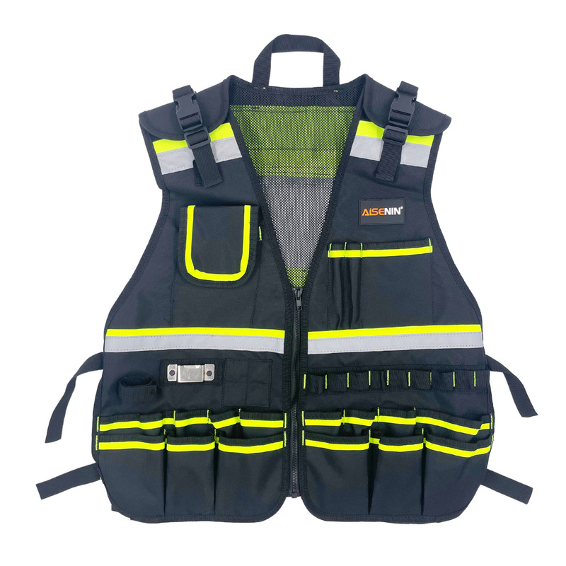 Cross-Border Tool Vest, Work Vest, Electrician Work Clothes, Work Clothes, Reflective Vest, Construction Vest, Multi-Pocket Cross-Border Tool Vest, Work Vest, Electrician Work Clothes, Work Clothes, Reflective Vest, Construction Vest, Multi-Pocket