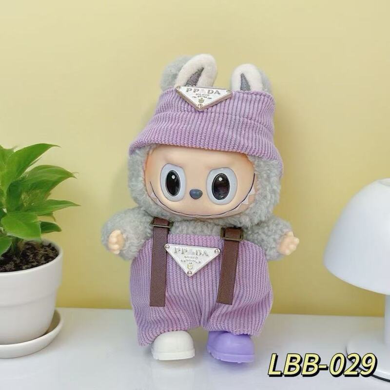 一二三代拉布布服装衣服套装搪胶玩偶labubu潮流娃衣装饰配件大牌|undefined