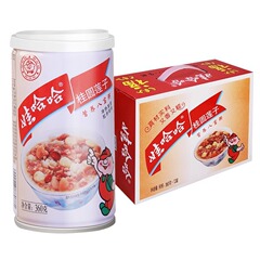 娃哈哈桂圆莲子八宝粥280g*12罐营养早餐速食粥粗粮代早餐整箱装