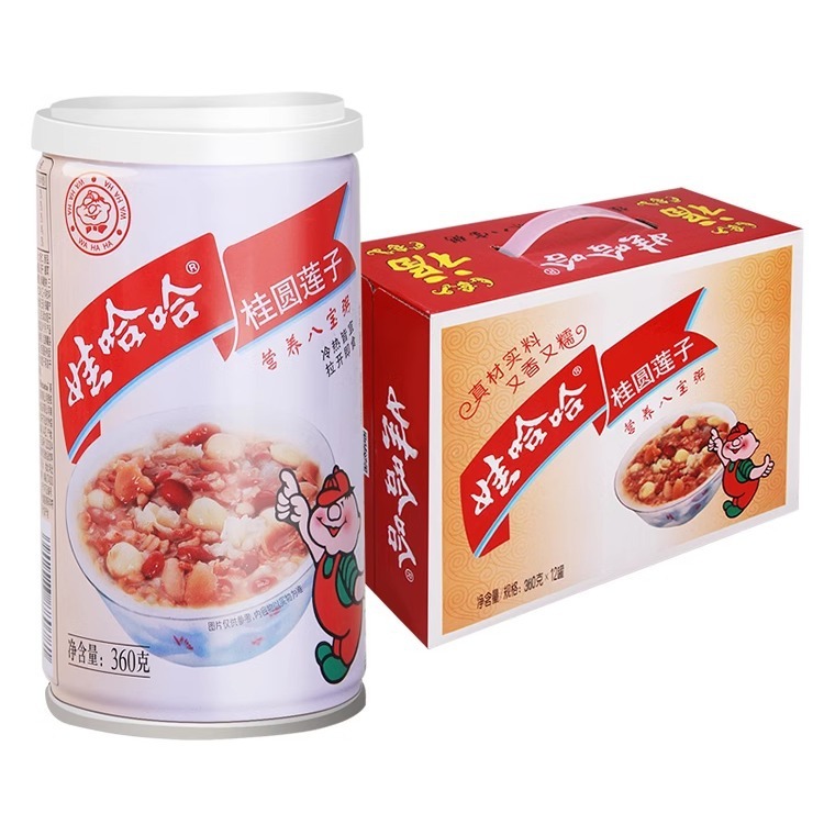 娃哈哈桂圆莲子八宝粥280g*12罐营养早餐速食粥粗粮代早餐整箱装|undefined