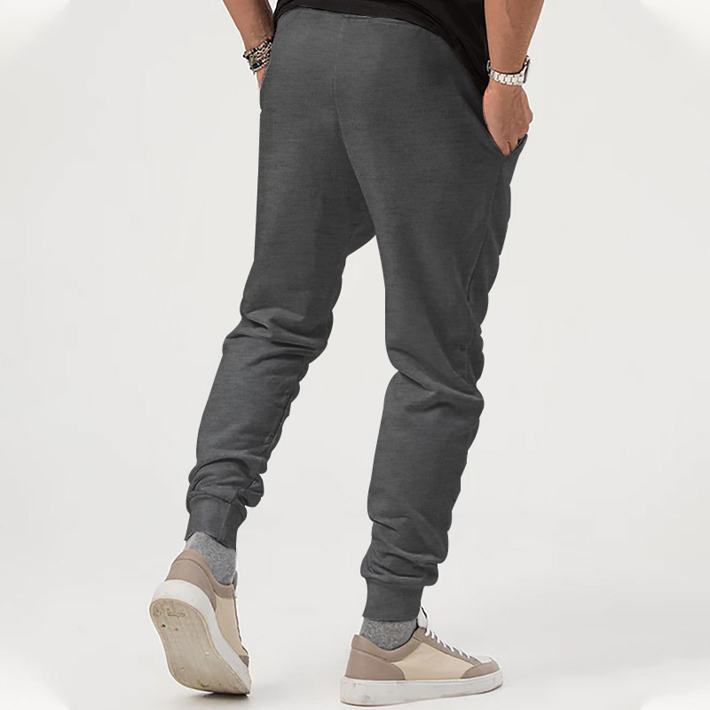 ​​Men's Slim-Fit Jogger Pants - Stretch Cotton Blend With Drawstring Waist, Versatile For Casual & Light Exercise (S-XXXL, Navy/Black/Olive Green)​​_voghion.com
