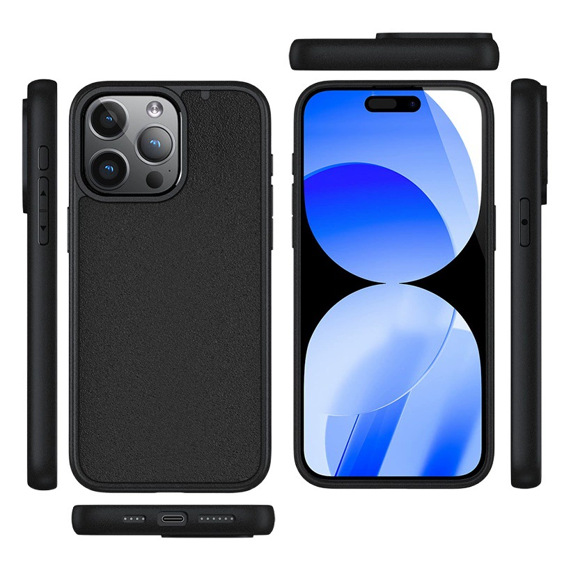 Чехол для Apple 17 с прорезью для клея, защитный чехол для iPhone 17 Pro Max, материал PC+TPU кожа 15