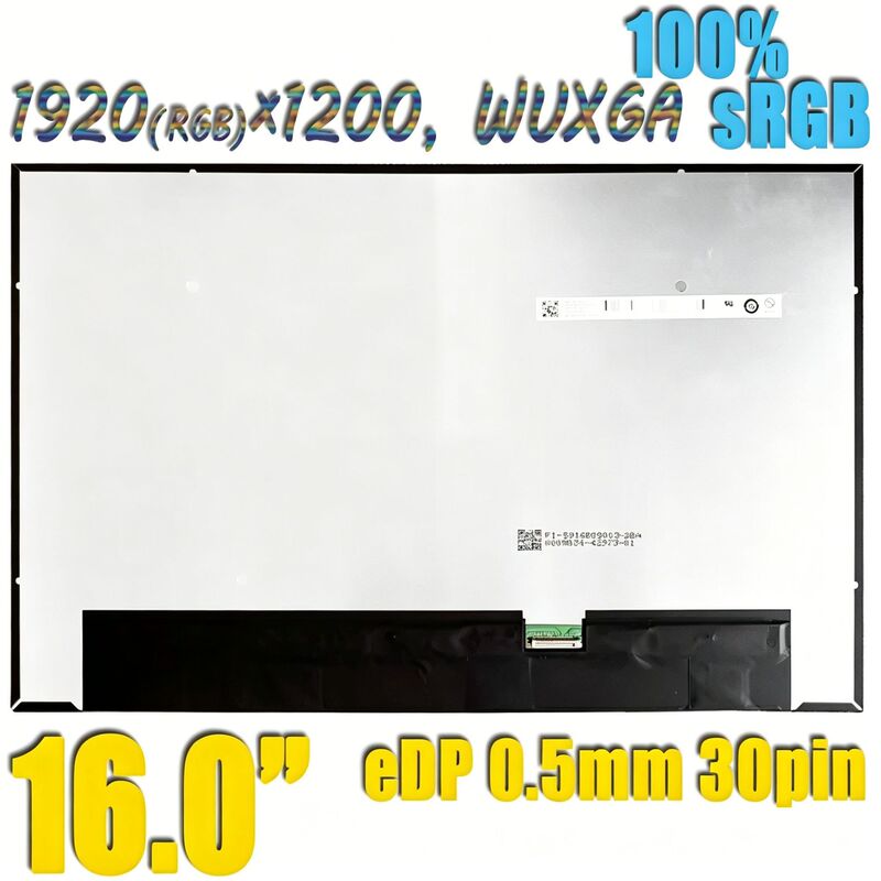 Suitable for Lenovo ThinkPad T16 Notebook Lcd Screen Fru 5D10V82449 16.0" 30-Pin