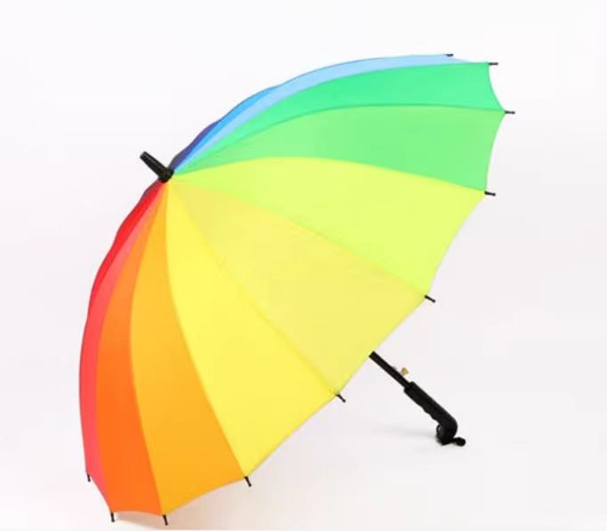 Paraguas de una pieza al por mayor con funda impermeable personalizada, tamaño grande, doble uso para sol y lluvia, especial para lluvias intensas, paraguas de mango largo de 24 varillas.