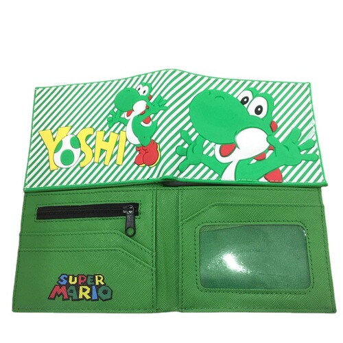 Mary Wallet super mario anime peripheral Mario student short two-fold wallet card holder coin purse