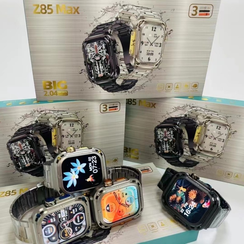 El reloj inteligente Z85Max es un modelo privado popular con una duración de batería ultra larga, podómetro deportivo, llamadas por Bluetooth y funciones de reloj inteligente Huaqiangbei.