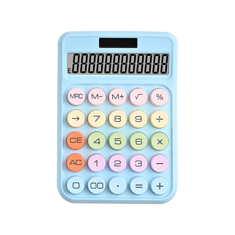 Calculadora de dopamina multifuncional de alto valor facial computadora de color caramelo 12 bits calculadora de oficina al por mayor