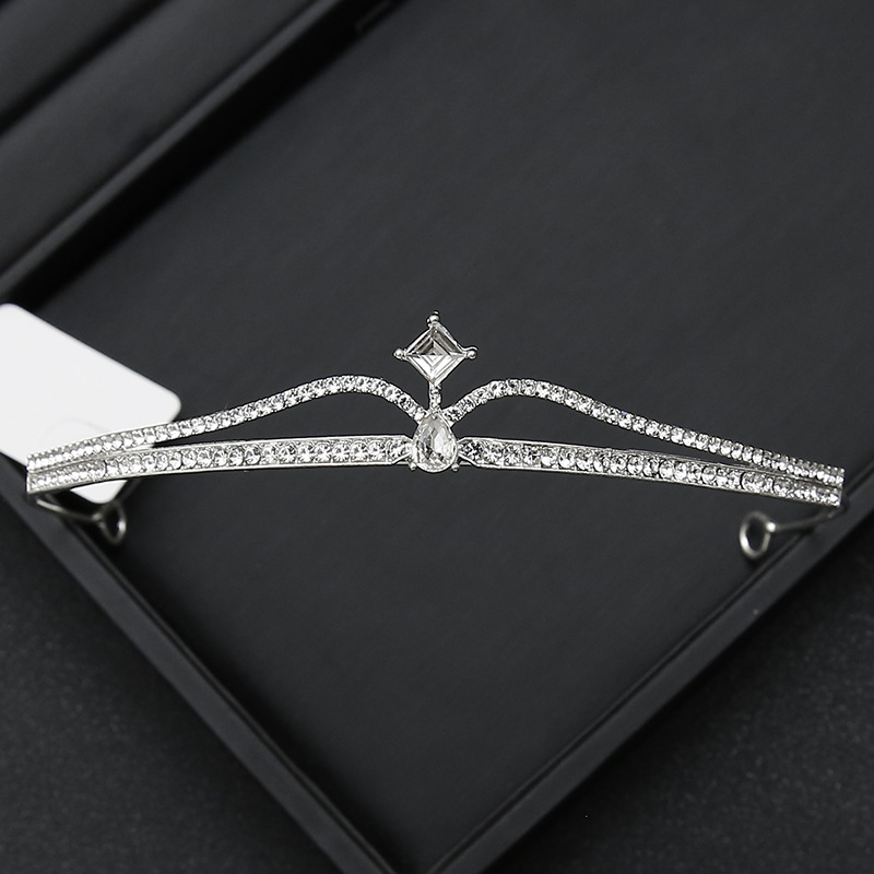 Corona Tocado Bridal Rhinestone Corona Vestido de ceremonia de boda Regalo para adultos de 18 años Cumpleaños Princesa Accesorios para el cabello Niños