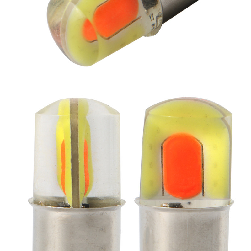 YBW Car LED Brake Light 1157 COB Dual-Color White-Red Reverse Turn Signal Bulb 12V High-Brightness Tail Light