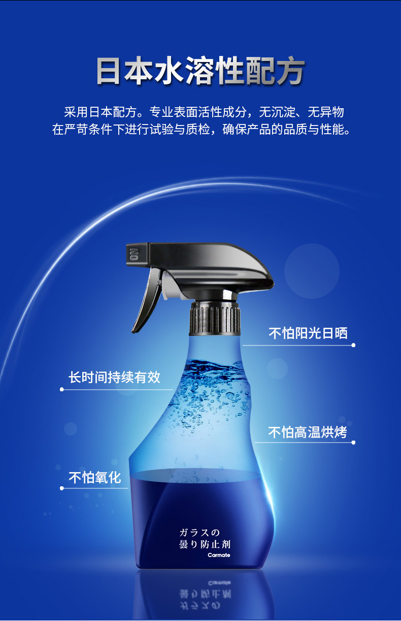 Japan's Fast-Track Anti-Fogging Agent Car Windshield Window Defogging Long-Term Helmet Anti-Fogging and Defogging Artifact