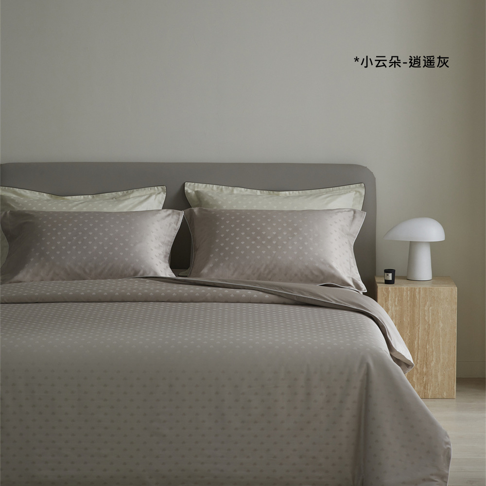 Super suave Clase A ~ 80s Aksu de fibra larga de algodón jacquard de cuatro piezas conjunto de alta calidad de algodón puro sábana apta para la piel sábana ajustable