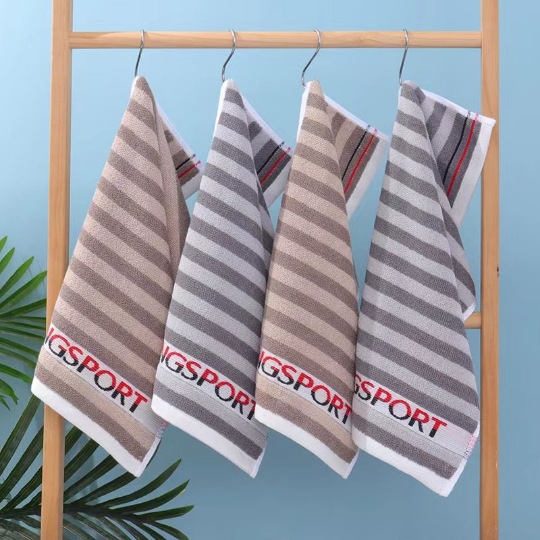 Toalha de rosto em algodão para crianças absorvente xadrez_voghion.com