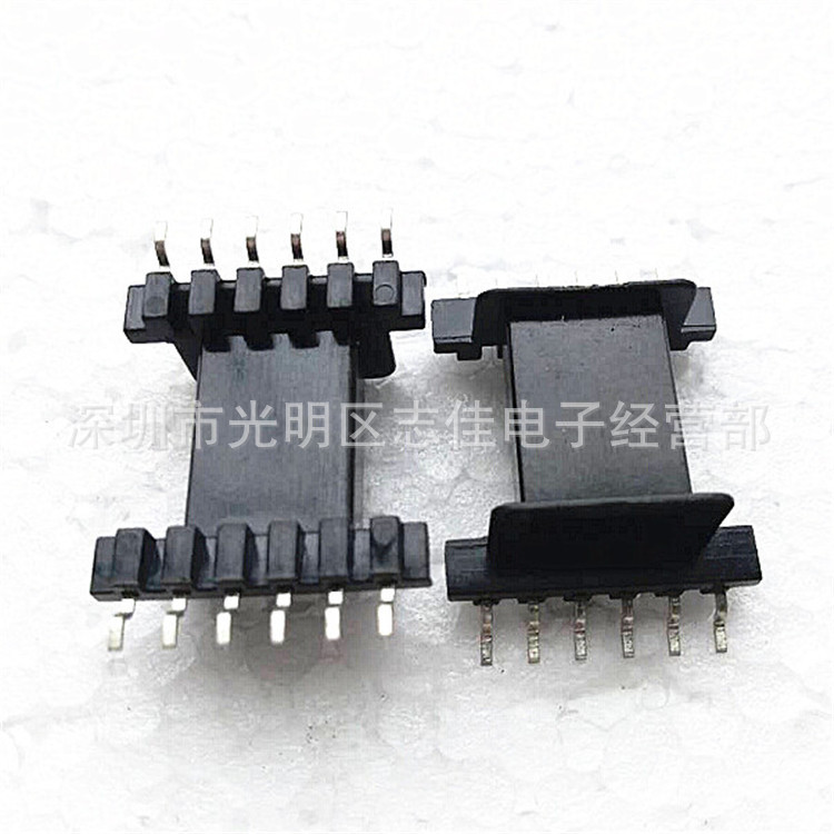 EFD15通讯骨架EFD15变压器骨架 卧式单槽贴片6+6针-1502