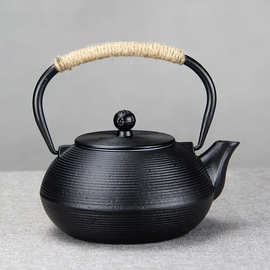 细螺纹煮水泡茶手工铸铁壶家用养生茶壶水壶铁茶壶礼品单工艺品壶