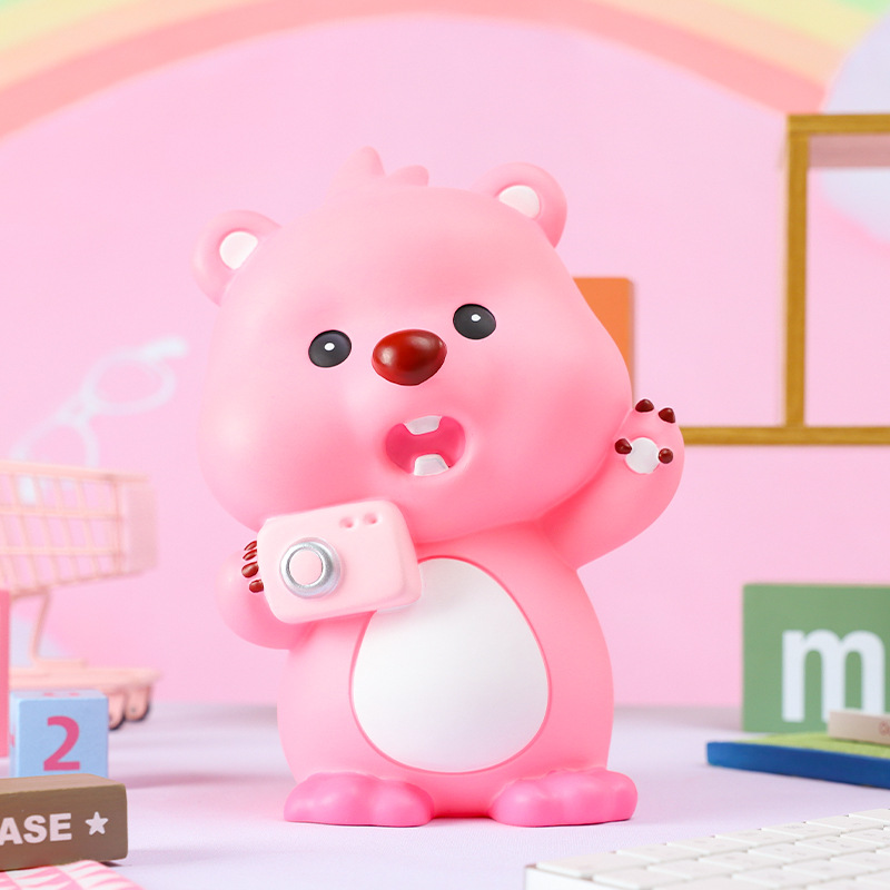 Emocional capabala alcancía vinilo durable alcancía regalo para niños decoración de escritorio entrega de una sola pieza