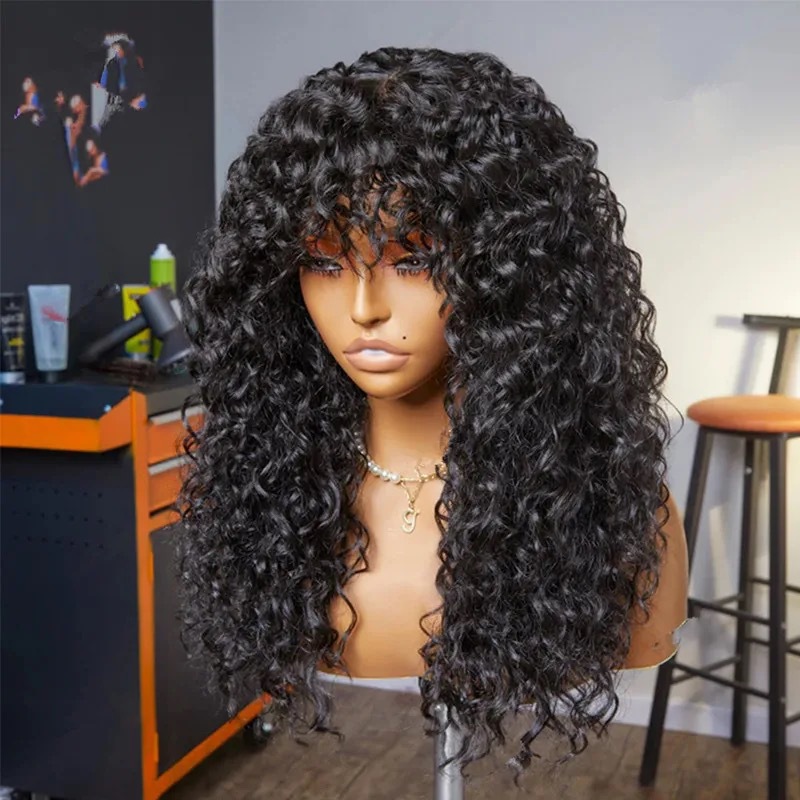 Peluca europea y americana, cabello rizado pequeño africano 13*4, encaje frontal, rizado pequeño, rizado largo, fibra química, casco de seda de alta temperatura al por mayor