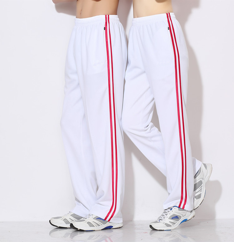 White Pants/red two bars (thick)