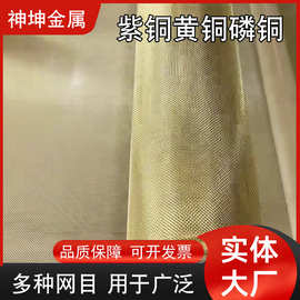 厂家供应电极紫铜网铜丝网导电散热平纹编织铜网信号屏蔽编织过滤