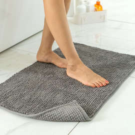 1F13定 制雪尼尔吸水地垫卫生间浴室地巾地毯家用脚垫卧室门垫机