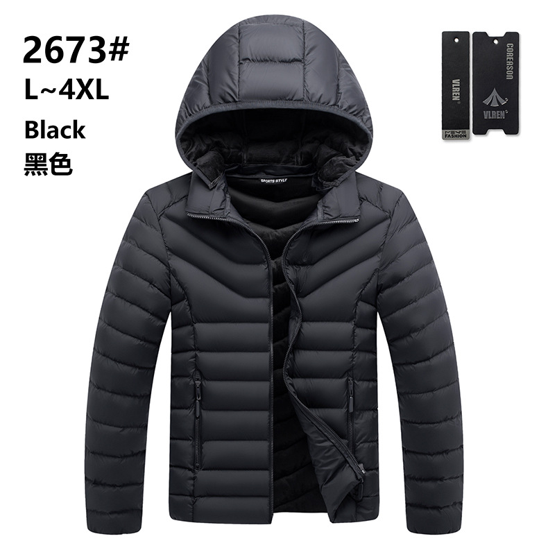 Ropa de costilla de invierno transfronteriza casual de los hombres de estilo coreano de color sólido cálido abrigo de algodón acolchado moda raqueta de moda abrigo de algodón acolchado al por mayor