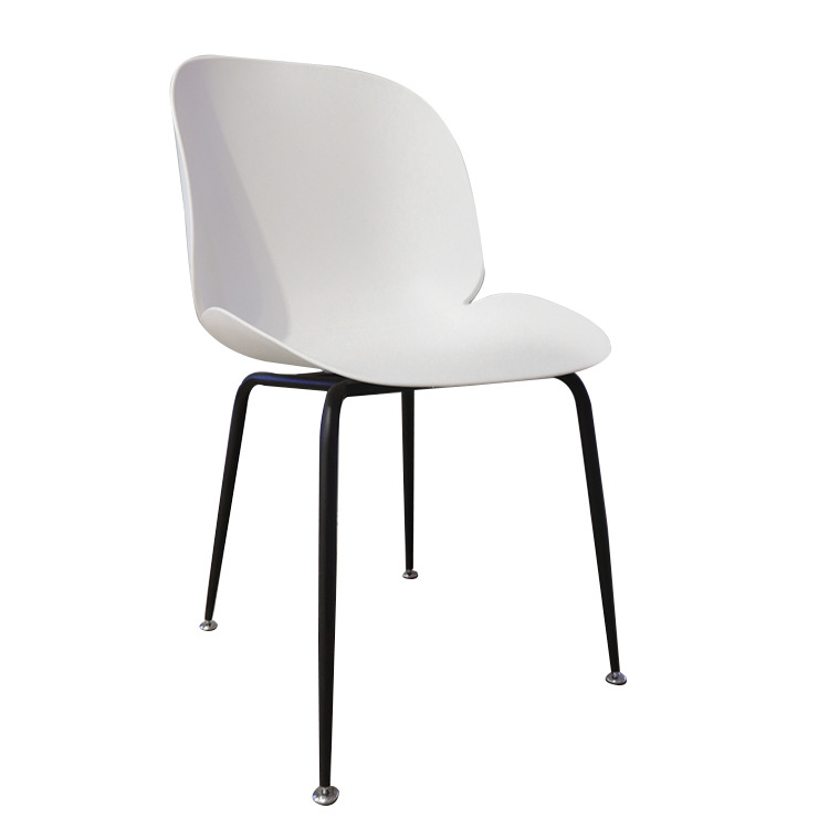 Exportación de taburetes de plástico respaldados nórdicos silla de comedor al por mayor silla de comedor moderna silla de comedor de plástico simple