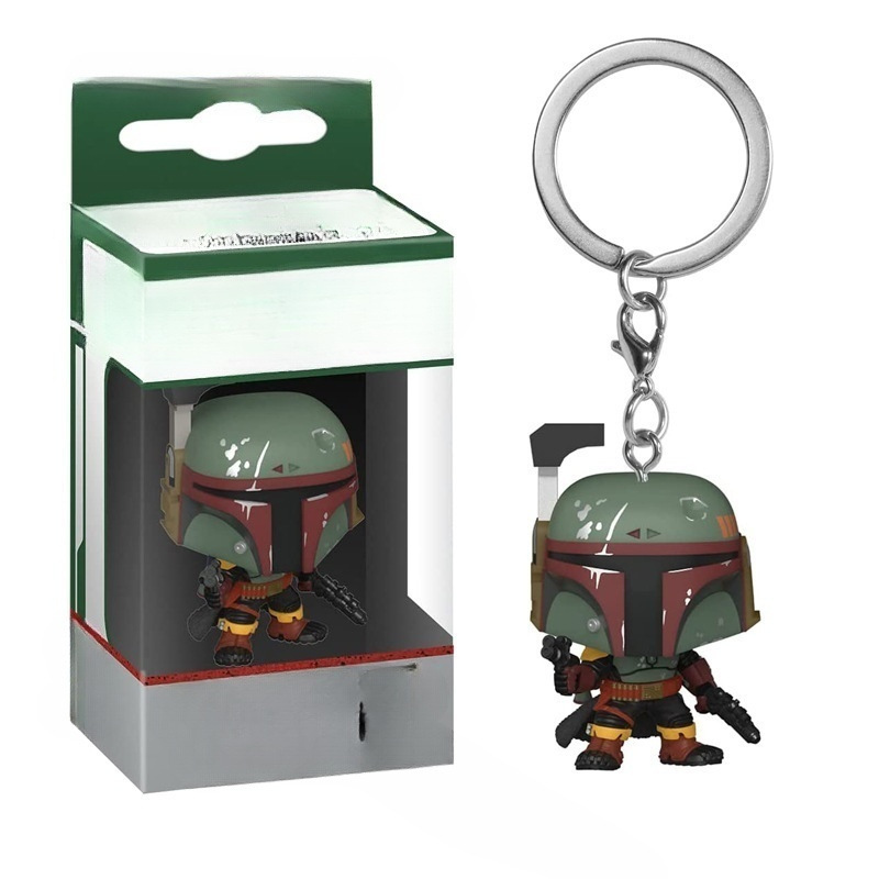 Star Wars Perimeter Mandalorian Boba Keychain Stormtrooper Vader Hecho a mano Keychain Colgar