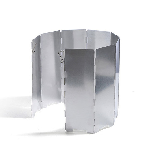 New ultra-light foldable camping stove wind guard, extended aluminum outdoor windbreaker for cartridge stove
