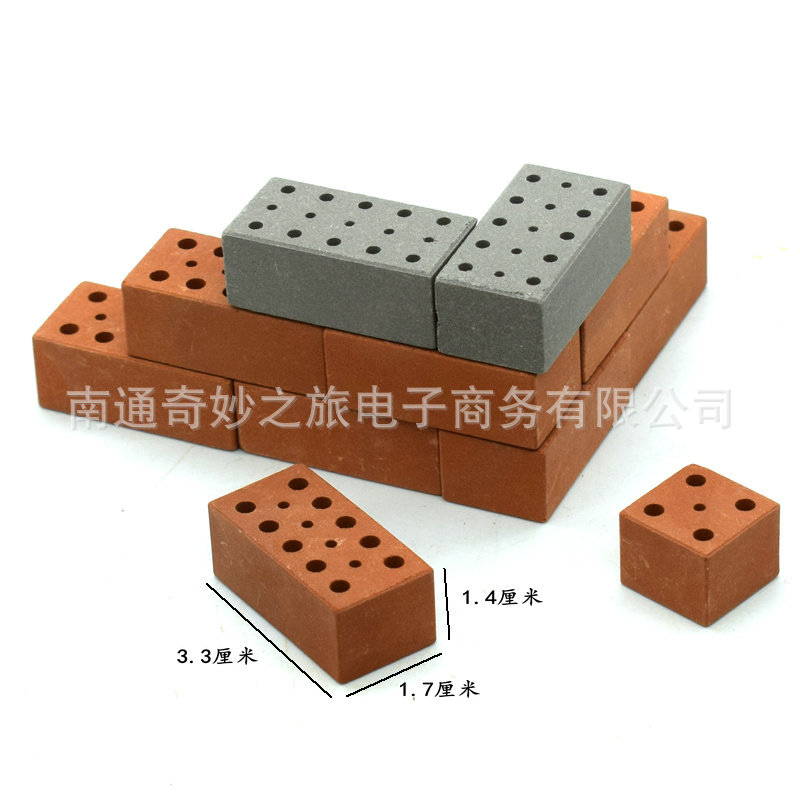 Little Mason ladrillo rojo niños modelo de construcción de DIY bloques de construcción juguetes educativos de construcción de comercio exterior AliExpress