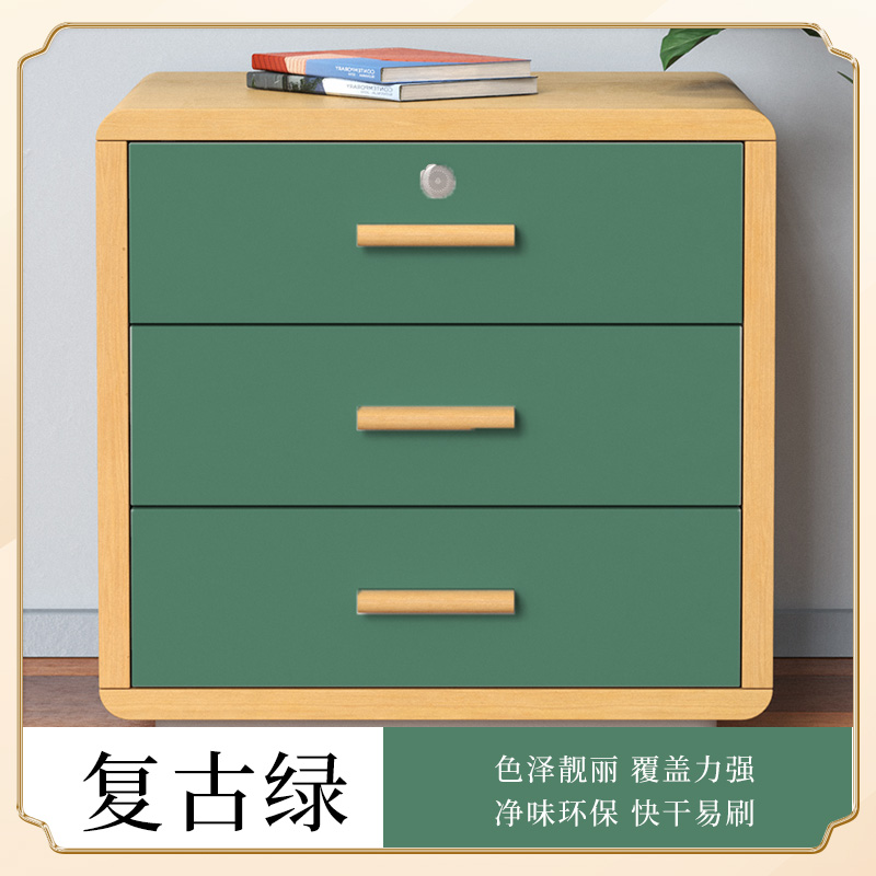 Pintura de madera acuosa negra renovación de muebles antiguos auto-brillado pintura de cambio de color blanco impermeable verde barniz transparente pintura de madera