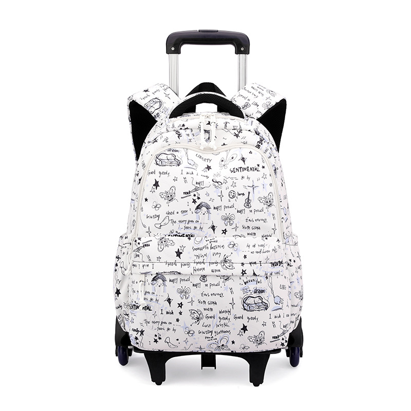 Mochila de estilo de pescado natural para estudiantes de primaria 3 - 6 grados para hombres y mujeres, mochila de tracción de estudiantes de secundaria ligera de gran capacidad