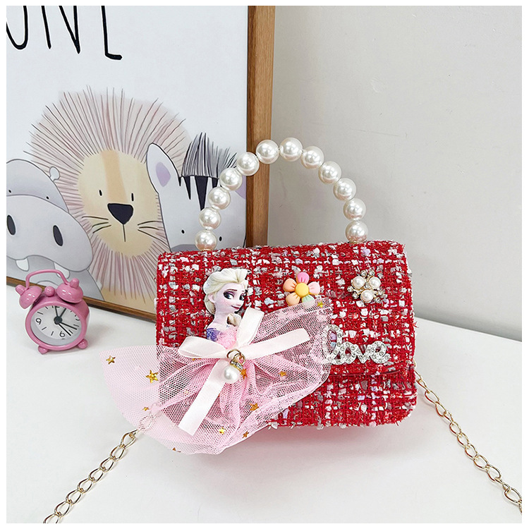 Nuevo bolso de los niños estilo chanel bolso de hombro de la manera del todo-fósforo de las niñas bolsa de mensajero de moda cadena accesorios bolsa al por mayor