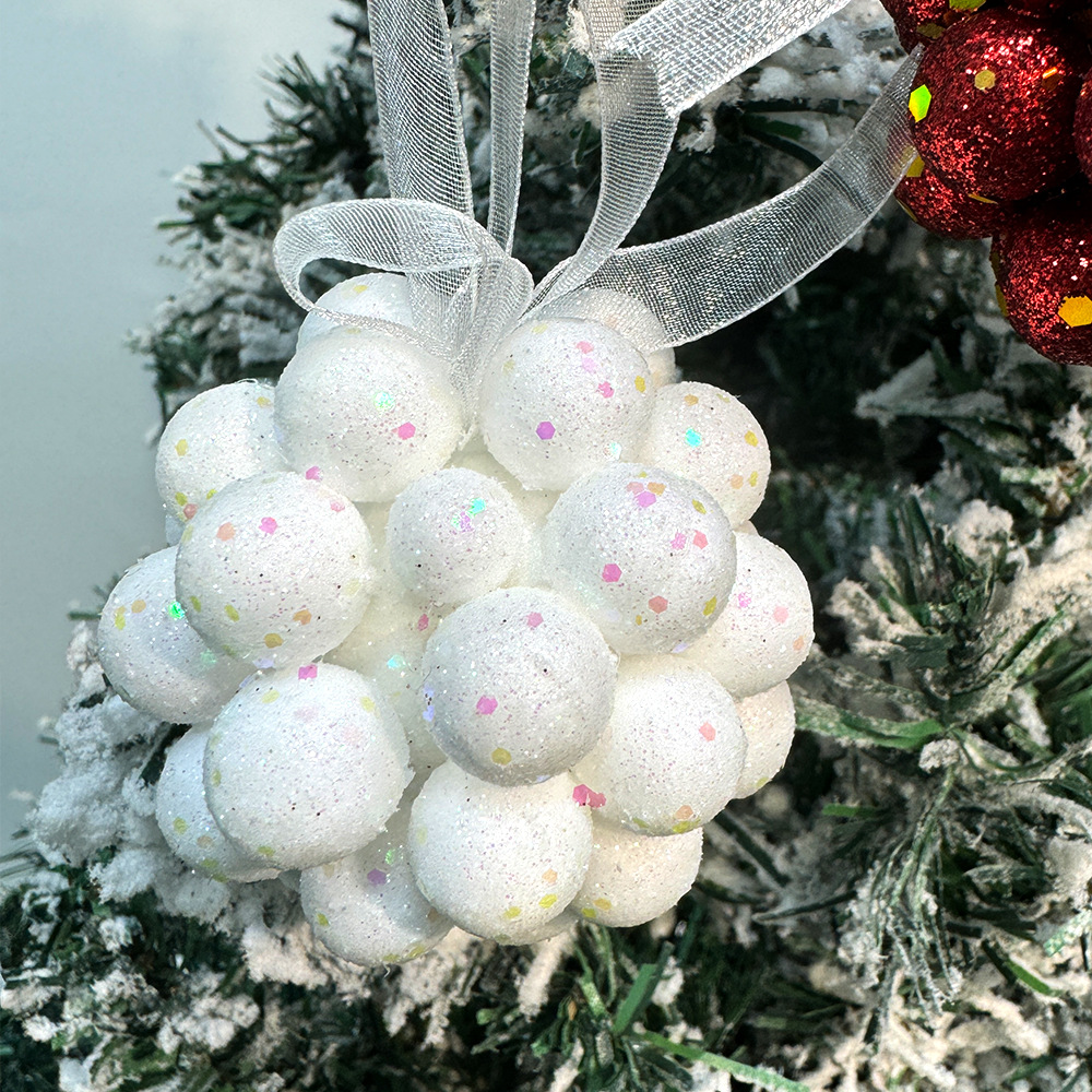 Nuevo árbol de Navidad colgante decoración de Navidad espuma polvo de Navidad colgante bola de Navidad regalos de Navidad