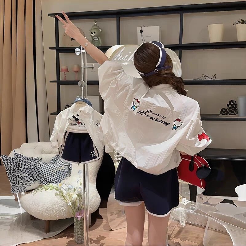 Girls' Sun Protection Jacket Summer 2026 New Style Children's Loose Fashionable Top Little Girl's Casual Thin Jacket Girls' Sun Protection Jacket Summer 2026 New Style Children's Loose Fashionable Top Little Girl's Casual Thin Jacket