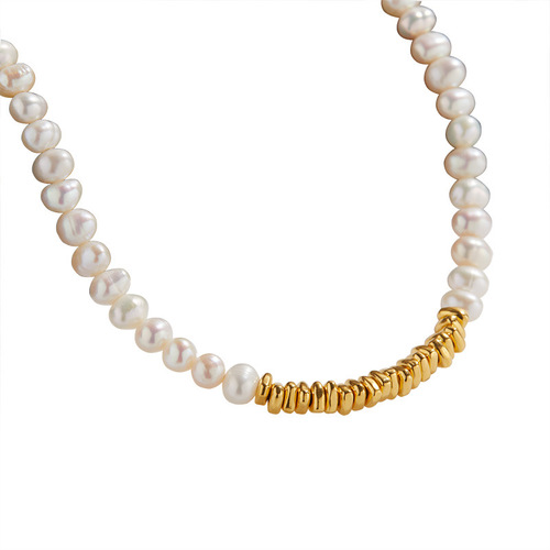 S925 Pure Silver Natural Freshwater Pearl Necklace for Women - High-End Design, Unique Minimalist 