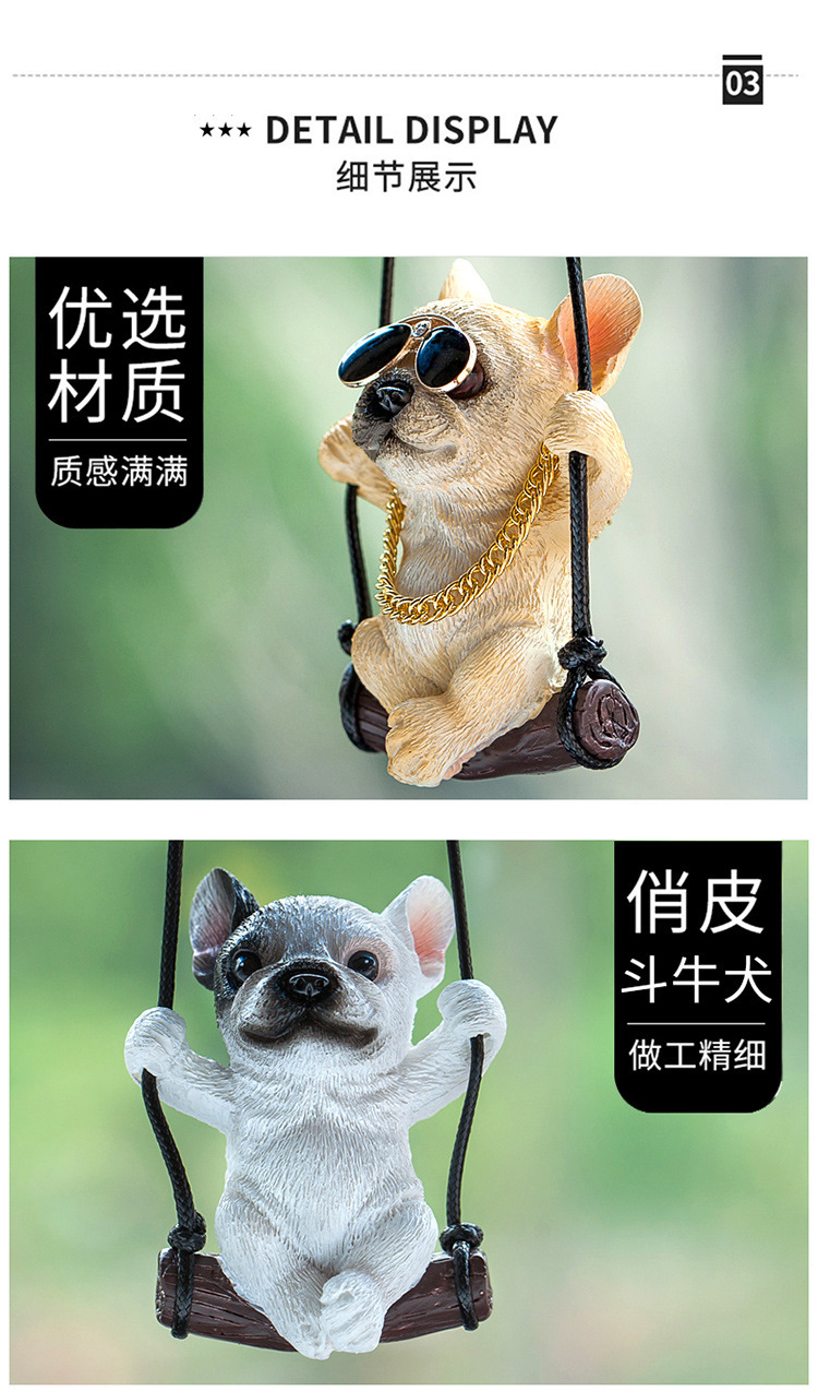New car pendant car interior pendant Internet famous swing method dog car pendant decoration load rearview mirror car pendant car