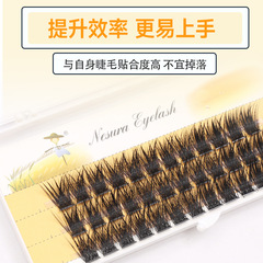 稻草人單簇分段小惡魔漫畫眼純欲假睫毛自然濃密仿真嫁接魚尾朵毛