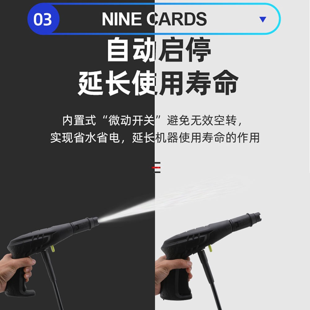 Cross-Border Car Wash Shop Commercial Cleaning Machine Ultra-High Pressure Car Wash Machine Construction Site High-Power Water Gun Fully Automatic Car Wash Machine