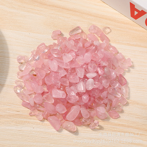Pink crystal gravel, colored pink crystal gravel, fish tank flower pot decorative stone, small particle gravel wholesale
