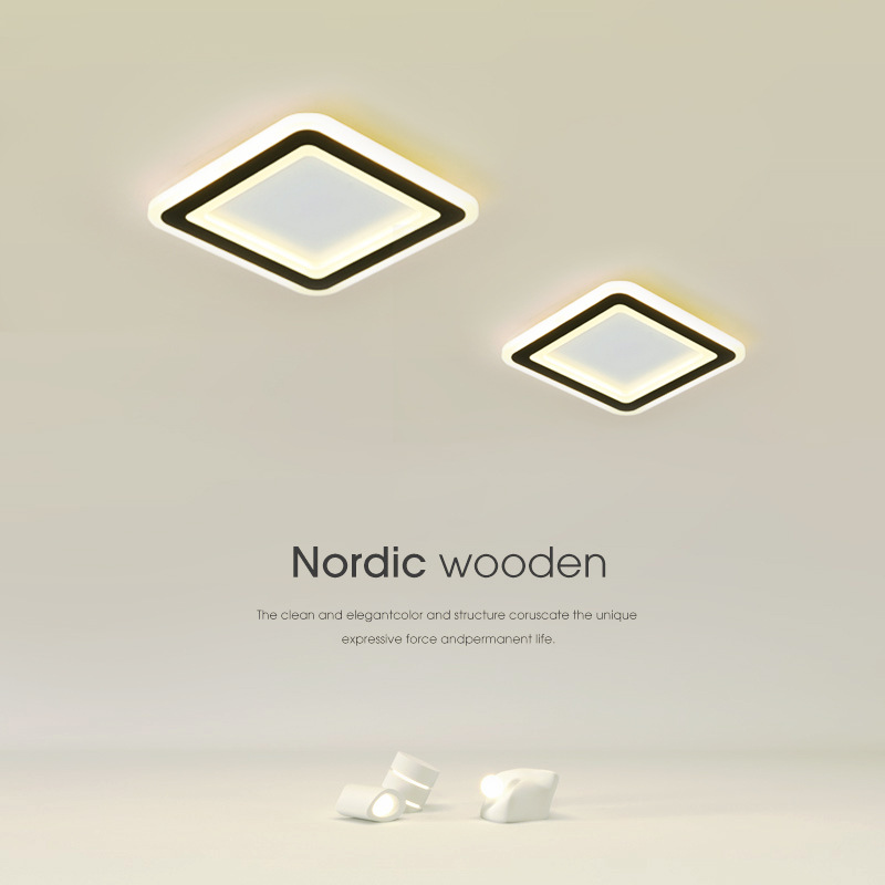 Minimalist Corridor Lamp, Modern Simple Entryway Lantern, Creative Attic Bay Window Lamp, Small Flush Mount for Wardrobe