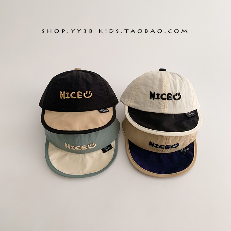 Sombreros para bebés primavera y otoño secado rápido sombrero de sombra para niños y niñas viajar sombrero de béisbol delgado protección solar pequeño mes de verano