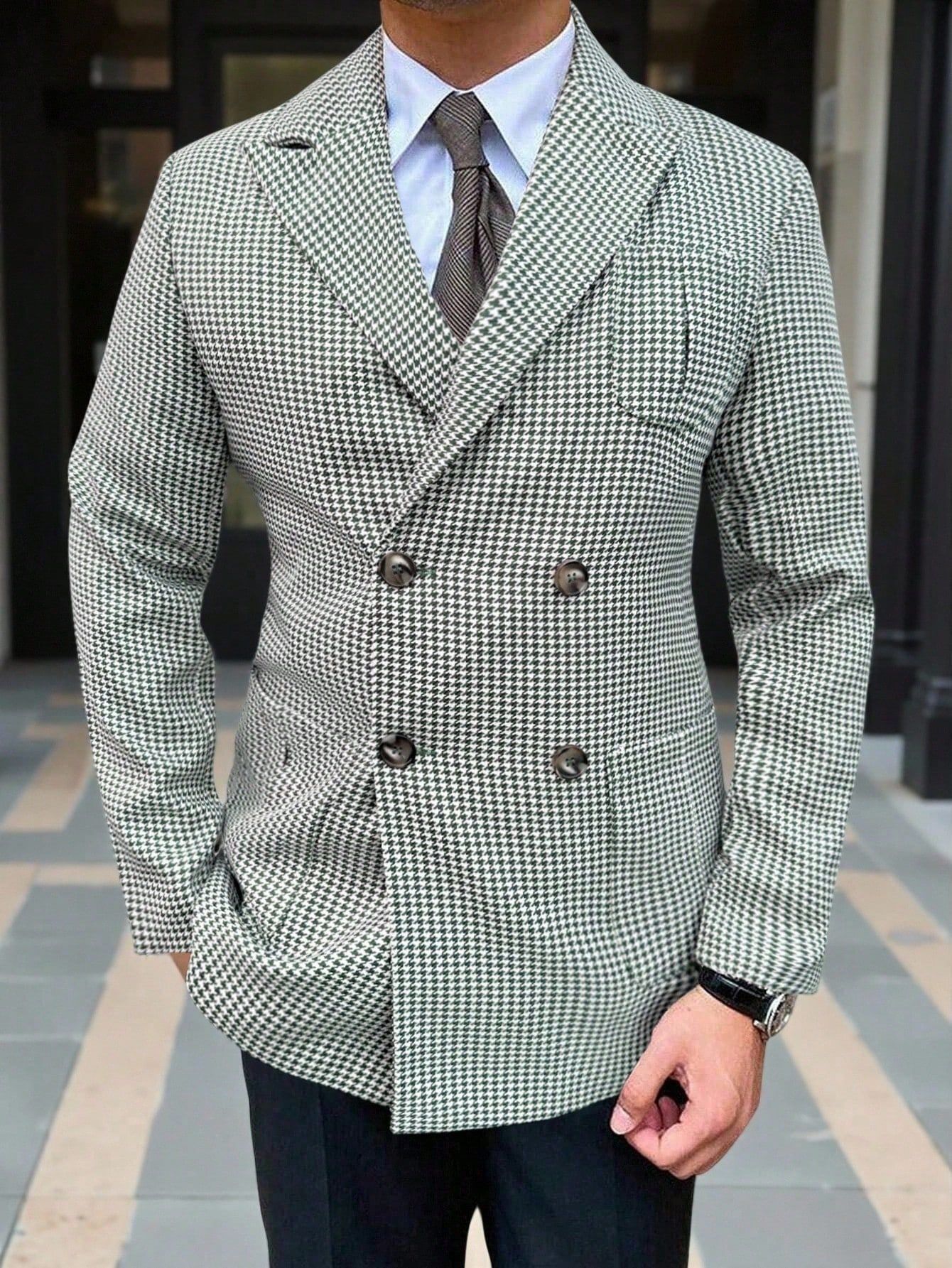2025 trajes de hombre transfronterizos europeos y estadounidenses trajes de pájaros casuales de negocios vestidos de noche chaqueta