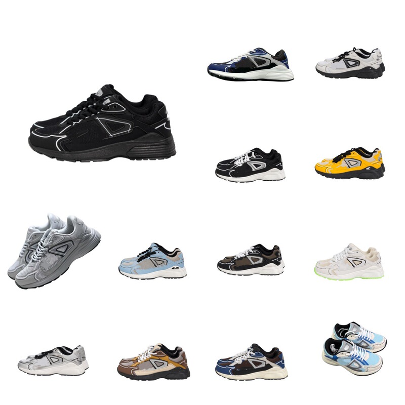Cross-Border European Station B30 Non-Slip Fashionable Breathable Mesh Thick-Soled Lace-Up Low-Top Casual Shoes for Men and Women