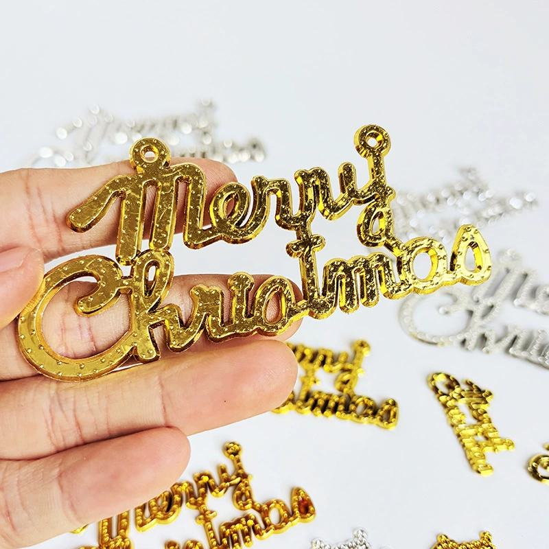 Рождественские декоративные таблички с надписью Merry Christmas пластик