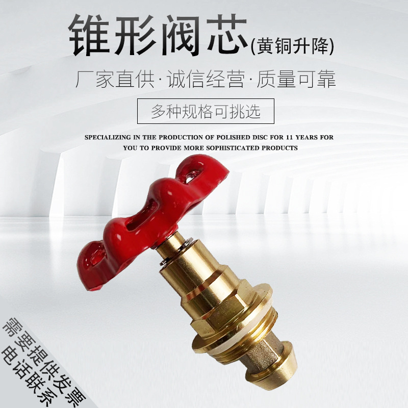 精品PPR截止阀阀芯锥形新款铜阀芯PPR阀芯PE截止阀 闸阀DN20DN25